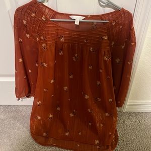Lauren Conrad sheer shirt